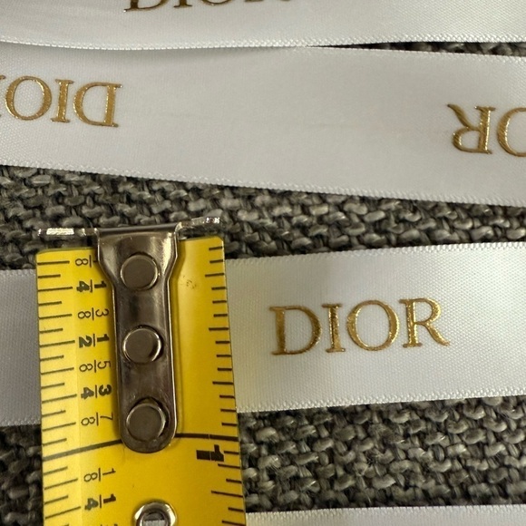Dior Logo White Authentic Ribbon 64 Inch New - Picture 9 of 10